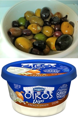 Olive Tray with Oikos Dip