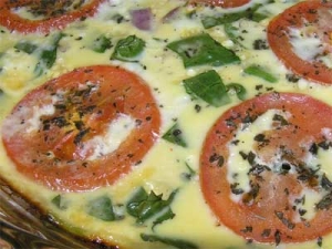 Crustless Tomato-Ricotta Pie