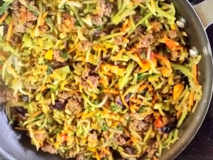 Curried Beef and Broccoli Slaw