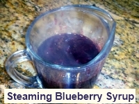 Steaming Blueberry Syrup